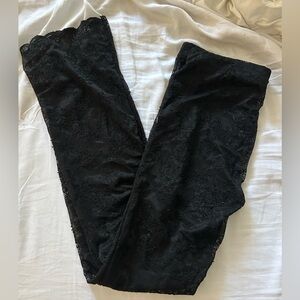 Elegant Black Lace Pants
